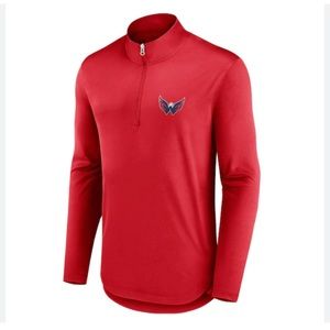 Washington Capitals Fanatics Branded Tough Minded Quarter-Zip Top